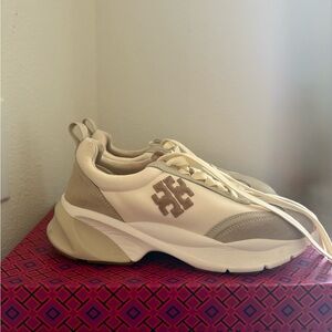 Tory Burch Good Luck Trainer Sneakers Cream